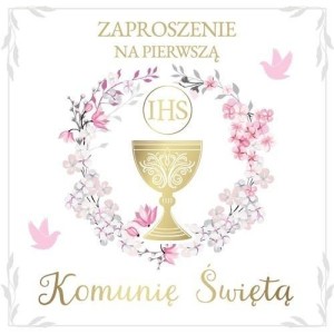 ZAPROSZENIE KOMUNIA (10SZT)