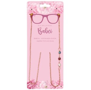 ŁAŃCUSZEK DO OKULARÓW KOCHANA BABCIA
