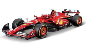 FERRARI FORMULA WITH HELMET & PLASTIC STAND SF