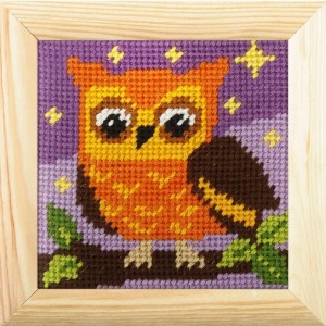 HAFT Z RAMKĄ. MOJE PIERWSZE WYSZYWANIE - SÓWKA