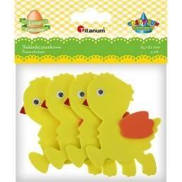 NAKLEJKI PIANKOWE 3D KURCZACZKI 64X82MM 4SZT