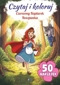 CZYTAJ I KOLORUJ: CZERWONY KAPTUREK/ROSZPUNKA