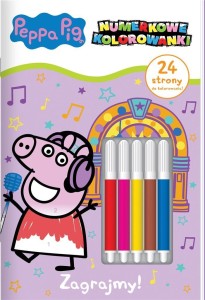 PEPPA PIG. NUMERKOWE KOLOROWANKI CZ.4 ZAGRAJMY!