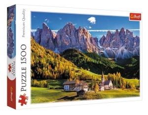 PUZZLE 1500 DOLINA VAL DI FUNES, WŁOCHY TREFL