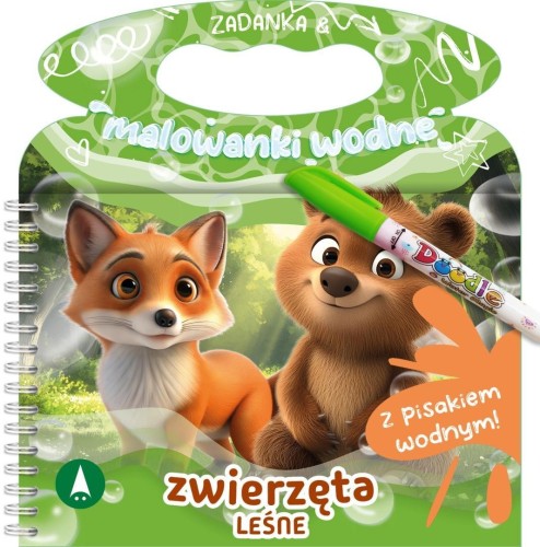 Zadanka & malowanki wodne. Zwierzęta leśne