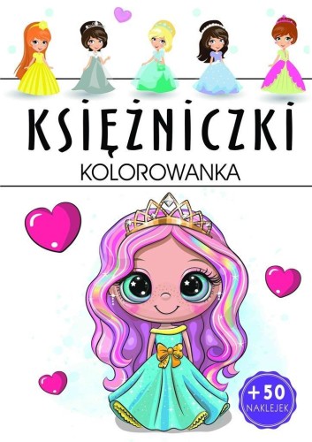 Księżniczki - kolorowanka, praca zbiorowa