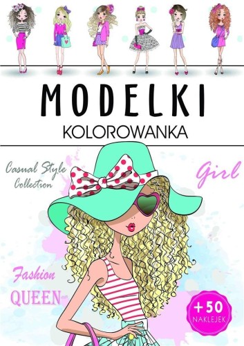 Modelki kolorowanka, praca zbiorowa
