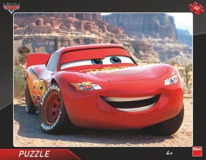 PUZZLE RAMKOWE 40 AUTA CARS - ZYGZAK, DINO TOYS