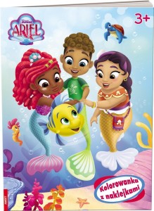 DISNEY. ARIEL. KOLOROWANKA Z NAKLEJKAMI
