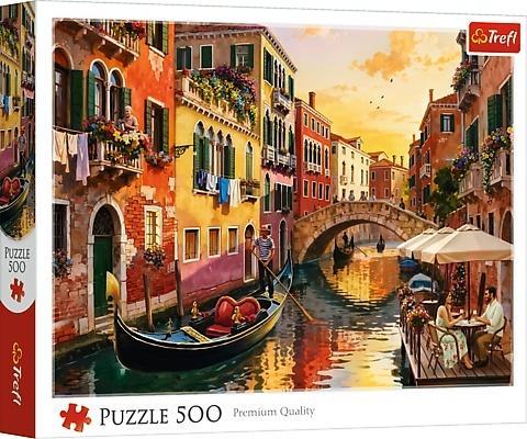 Puzzle 500 Wenecja o zachodzie słońca, Trefl