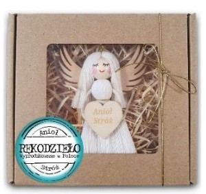 ZAWIESZKA ANIOŁ STRÓŻ. BIAŁY. DŁUGIE WŁOSY, HENRY