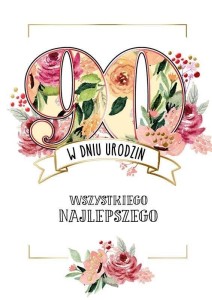 KARNET B6 PR-217 URODZINY 90