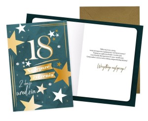 KARNET URODZINY 18