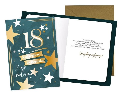 Karnet Urodziny 18