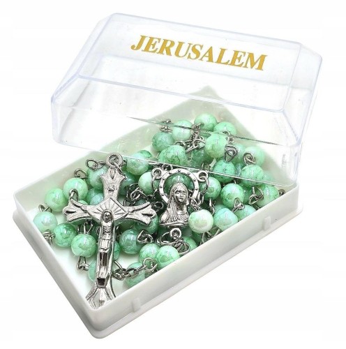 Różaniec jerozolimski zielony w pudełku