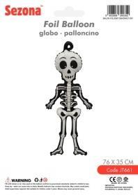 Balon Halloween Szkielet 76x35cm