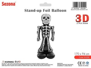 BALON HALLOWEEN SZKIELET 170X94CM