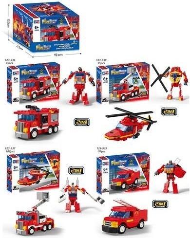 Klocki straż z napędem katapulta 4szt, Merkpol