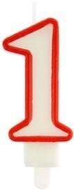 ŚWIECZKA 1 CZERWONA