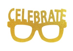 PAPIEROWE OKULARY BROKATOWE CELEBRATE 4SZT