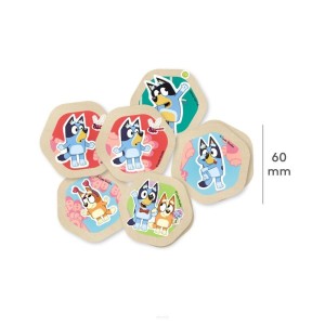 MEMO DREWNIANA GRA BLUEY, MICKI