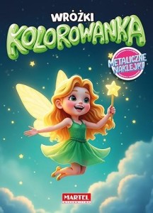 KOLOROWANKA. WRÓŻKI Z NAKLEJKAMI METALICZNYMI