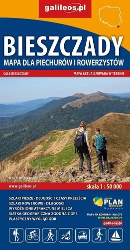 Mapa - Bieszczady 1:50 000, praca zbiorowa