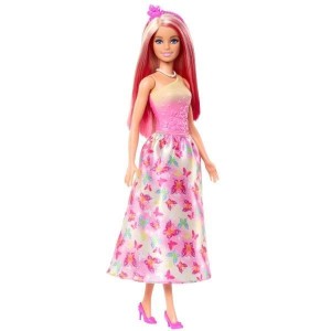BARBIE KSIĘŻNICZKA LALKA RÓŻOWY STRÓJ HRR08