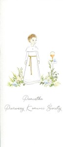 KARNET KOMUNIA DL K26 - CHŁOPIEC KIELICH