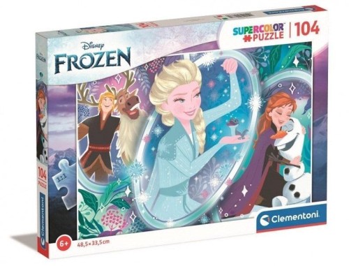 Puzzle 104 Super Kolor Frozen 2, Clementoni