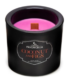 ŚWIECZKA SOJOWA COCONUT AND FIGS CZARNA 170G