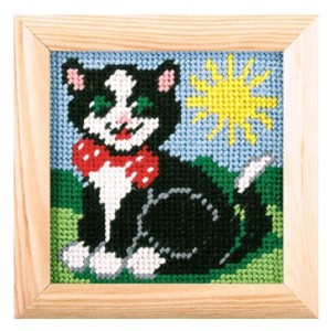 HAFT Z RAMKĄ. MOJE PIERWSZE WYSZYWANIE - KOTEK