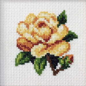 HAFT KRZYŻYKOWY - HERBACIANA RÓŻA, ANEX-BIS