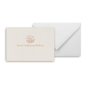 MINI KARTKA JESTEŚ NAJLEPSZĄ BABCIĄ