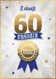 KARNET URODZINY 60