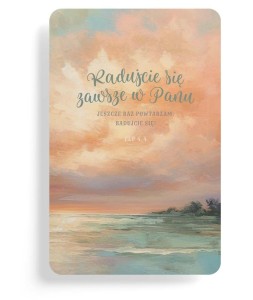 MAGNES NA LODÓWKĘ - RADUJCIE SIĘ - PASTELE, SZARON