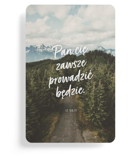 Magnes na lodówkę - Pan Cię zawsze - las, Szaron