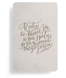 MAGNES NA LODÓWKĘ - RADUJ SIĘ W PANU - BEŻ, SZARON