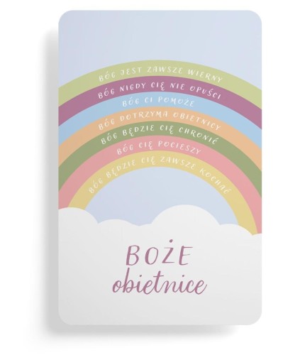 Magnes na lodówkę - Boże obietnice - tęcza, Szaron