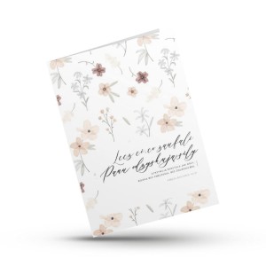 KARTKA SKŁADANA - LECZ CI CO ZAUFALI - KWIATY