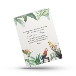 KARTKA SKŁADANA - JESTEM BOWIEM ŚWIADOM ZAMIARÓW