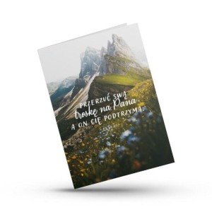 KARTKA SKŁADANA - PRZERZUĆ SWĄ TROSKĘ - DOMEK