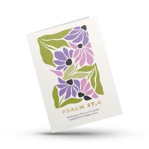 KARTKA SKŁADANA - RADUJ SIĘ W PANU - MODERN