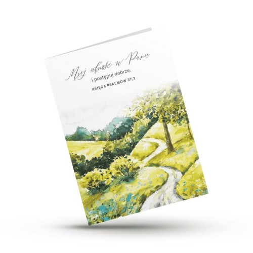 Kartka składana - Miej ufność w Panu - pejzaż