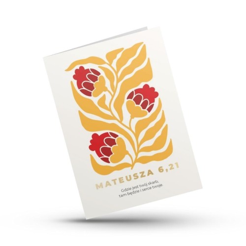 Kartka składana - Gdzie jest skarb - modern