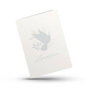 KARTKA SKŁADANA - ZAPROSZENIE - GOŁĄB