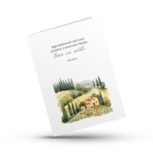 KARTKA SKŁADANA - JEGO ŁASKAWOŚĆ - PEJZAŻ