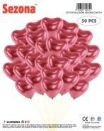 BALONY CHROMOWANE SERCA 25CM 50SZT