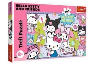 PUZZLE 300 SZALONE TRIO HELLO KITTY TREFL, TREFL