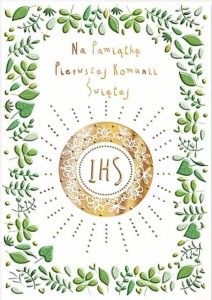 KARNET A5 KOMUNIA. ZŁOTY OPŁATEK